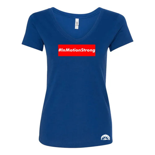 #InMotionStrong Ladies V-Neck Tee
