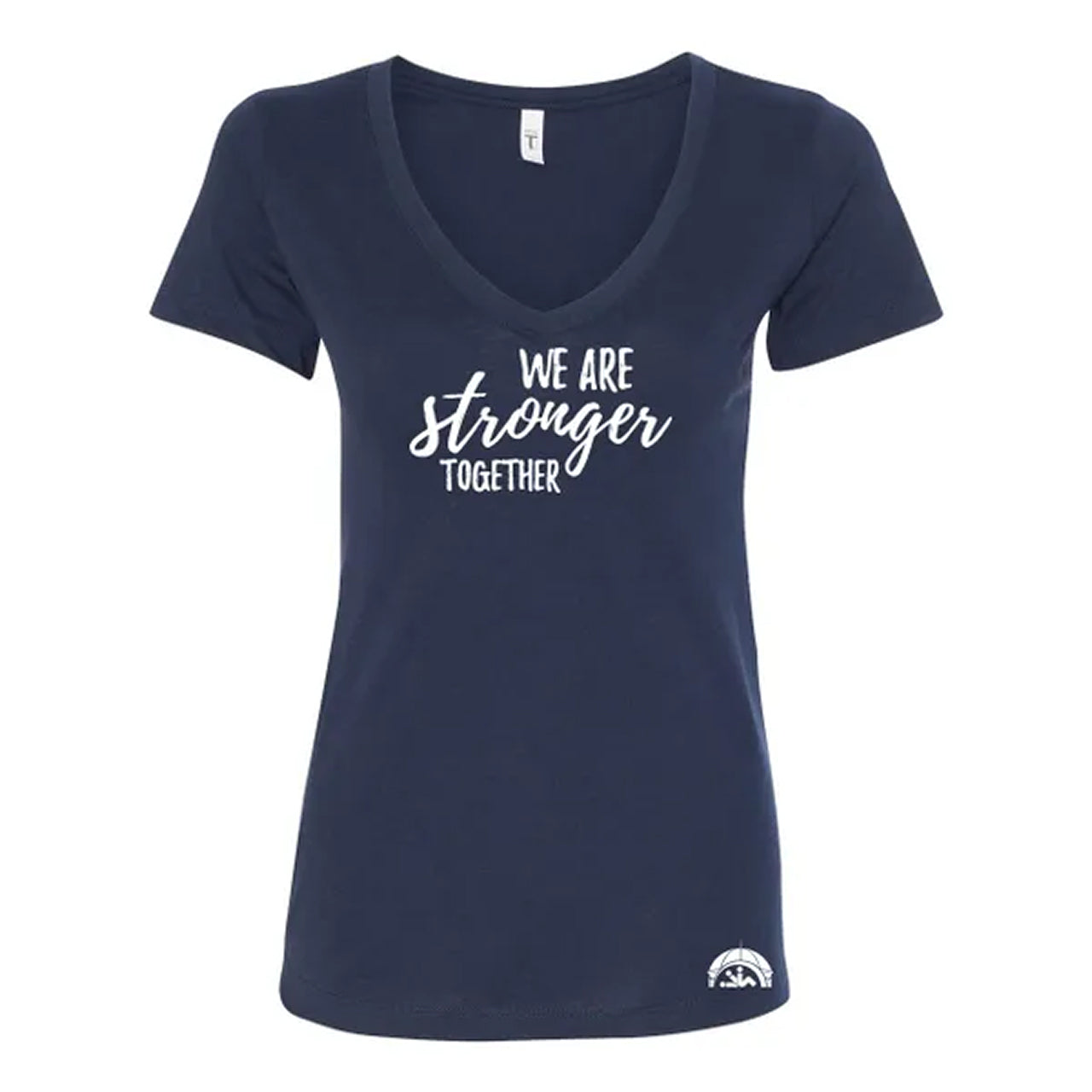 We Are Stronger Ladies V-Neck Tee